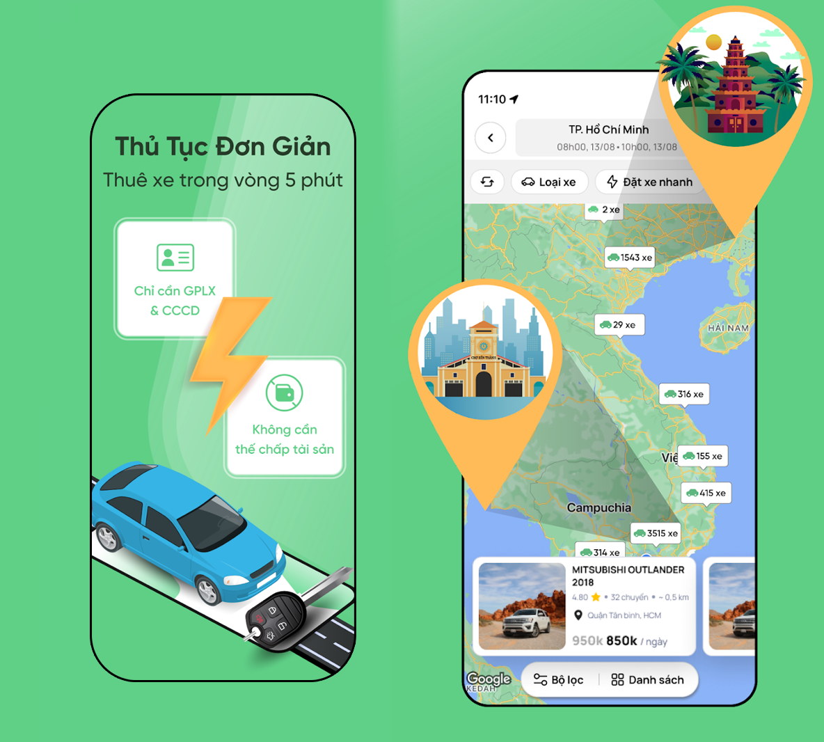 Thiết kế App đặt xe