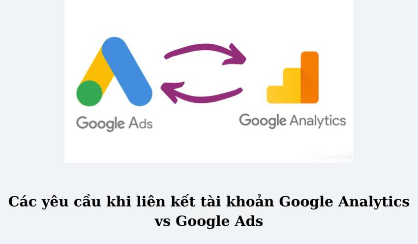 Các yêu cầu khi liên kết tài khoản Google Analytics vs Google Ads